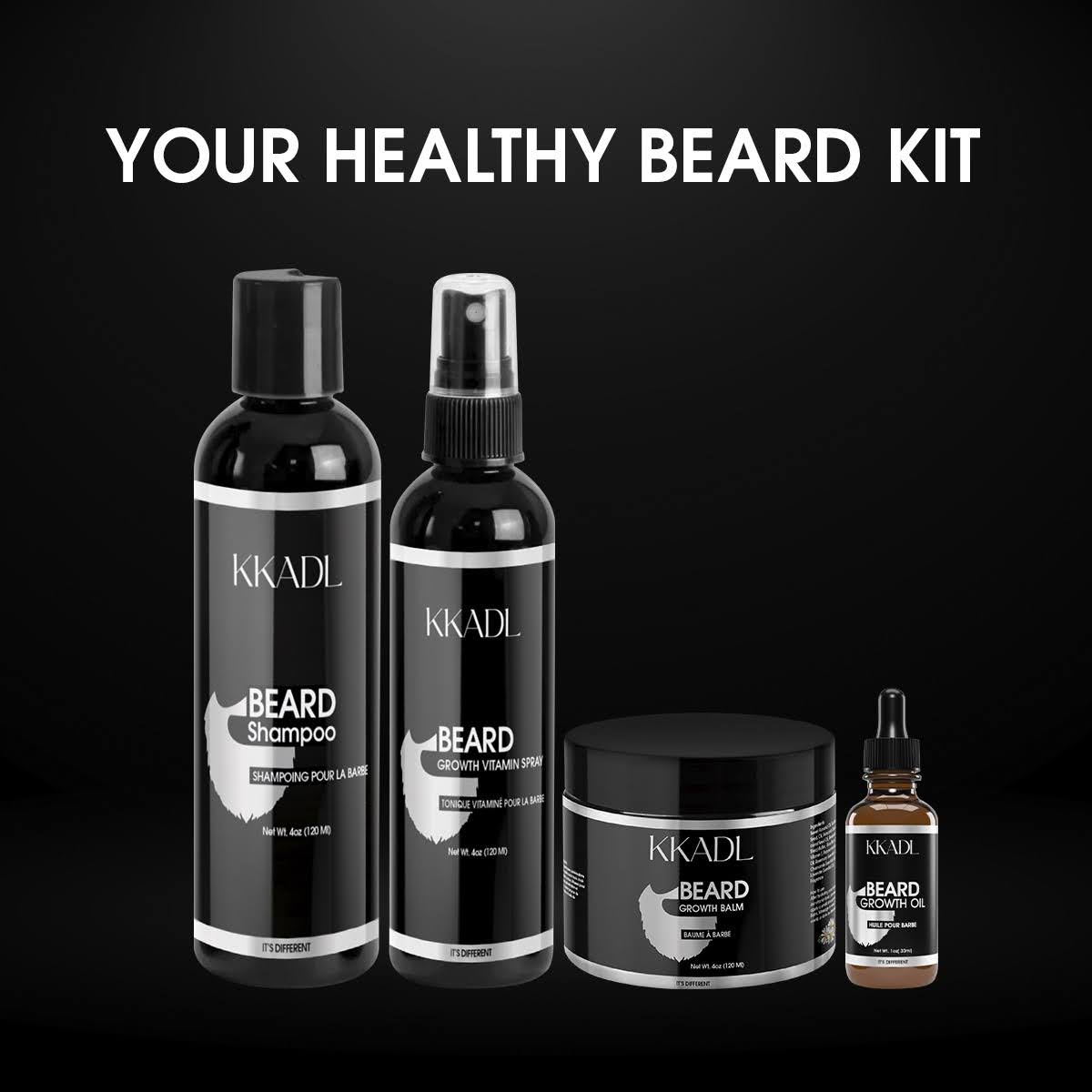 4 steps healthy beard kit