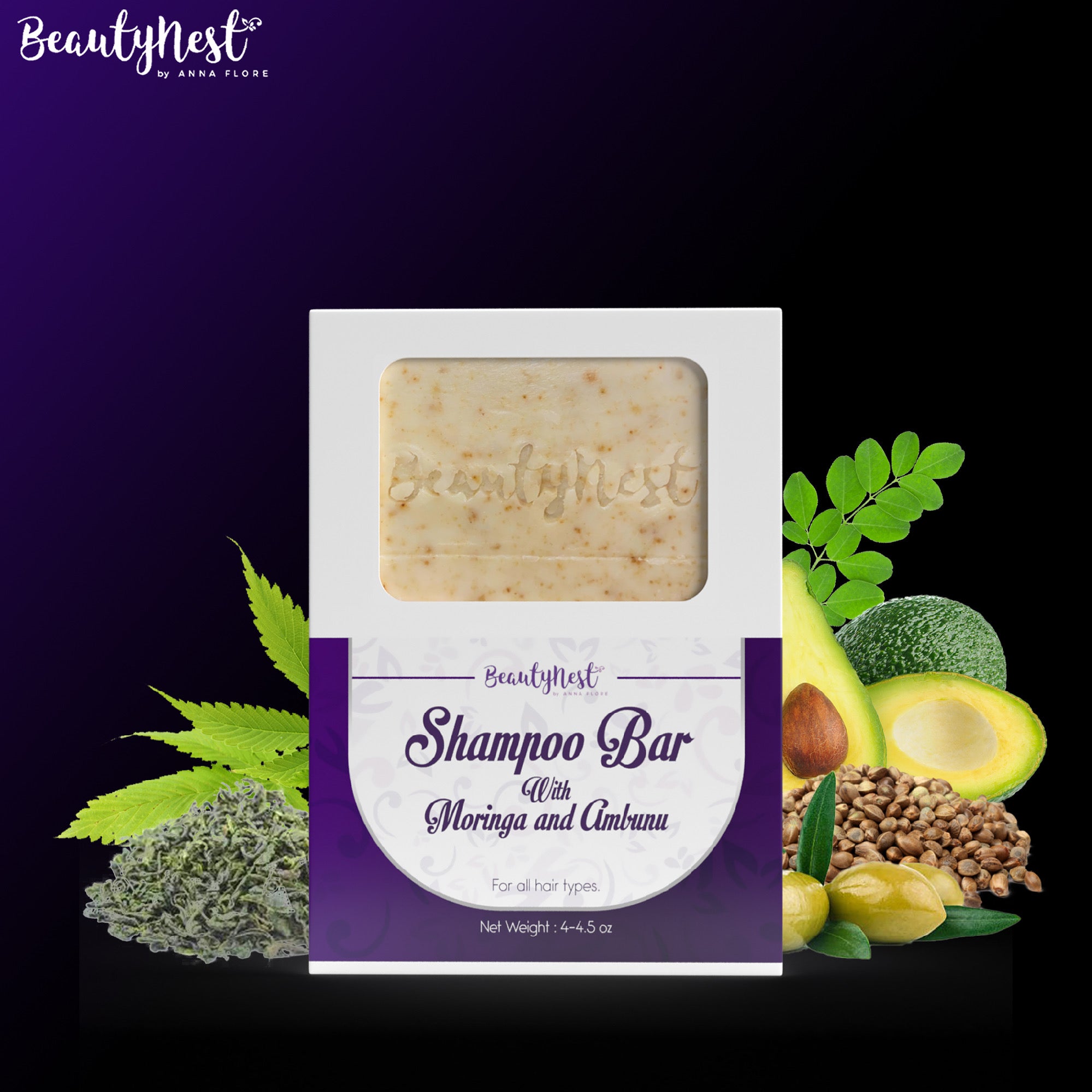 Ambunu Moringa Hair Shampoo Bar